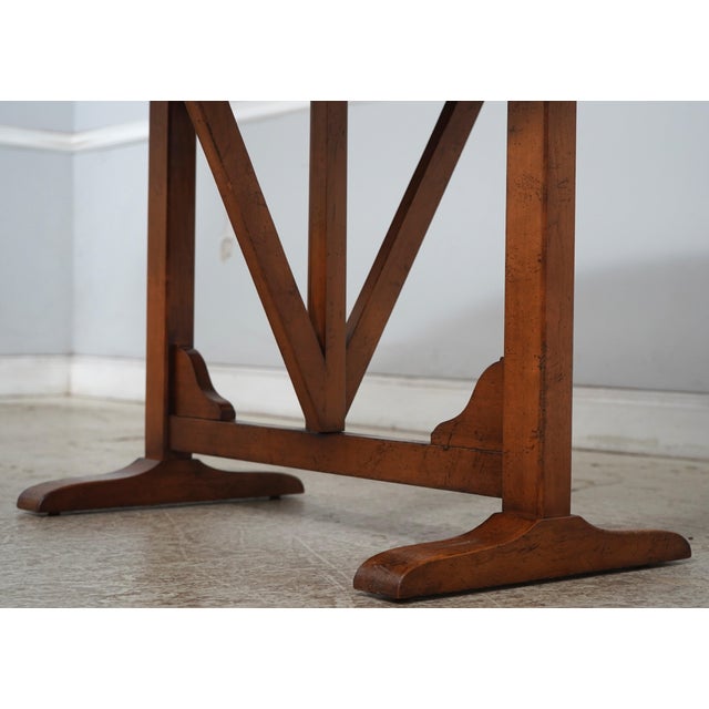 Wright Table Co Walnut Drop Leaf Table For Sale - Image 12 of 17