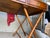 Wood Vintage Campaign Distressed Leather Top Bamboo Executive Desk by Drexel Heritage For Sale - Image 7 of 18
