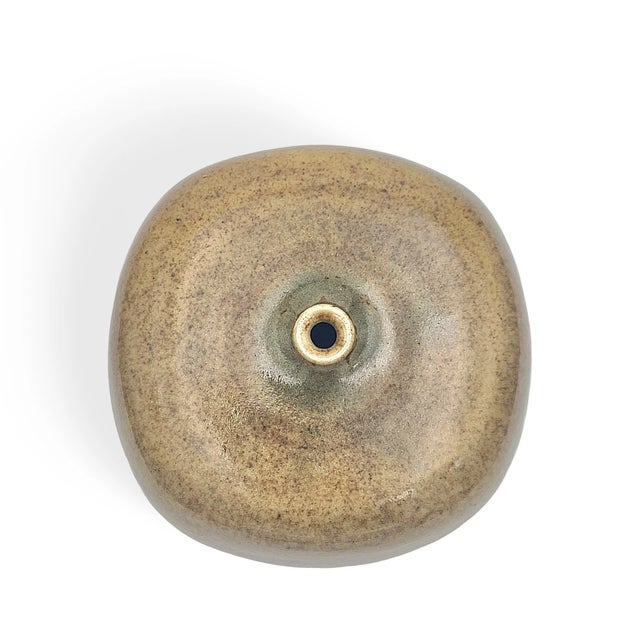 Brutalist Studio Ceramic UFO Vase by Gotlind and Gerald Weigel, 1970s For Sale - Image 4 of 12