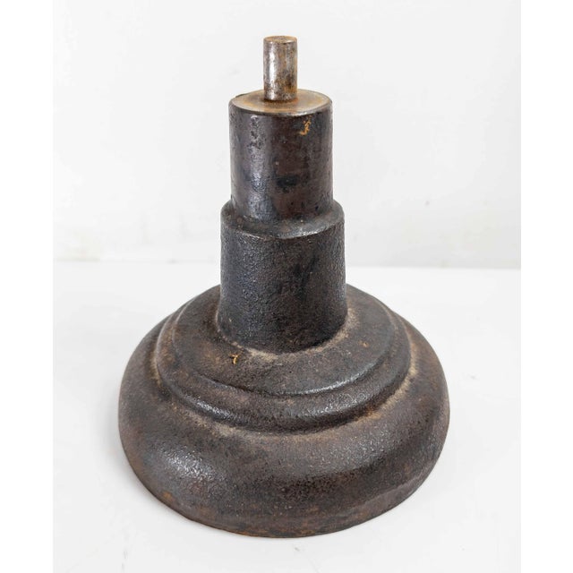 19th Century Cast Iron Sculptor's Display Stand That Rotates, Pottery Decorating For Sale - Image 9 of 14