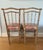 Hollywood Regency Pair of Vintage Faux Bamboo Side Chairs For Sale - Image 3 of 12
