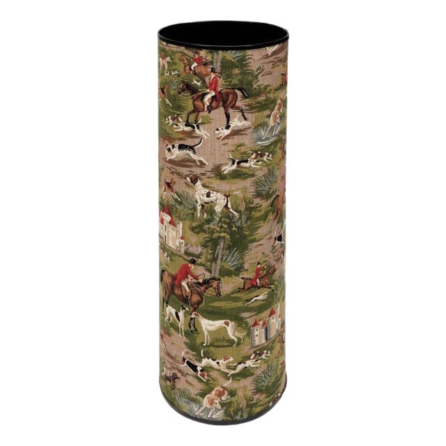 Horses & Hounds Tapestry Umbrella Stand For Sale