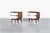 Imagine enhancing your bedroom with these exquisite mid-century modern nightstands from Kent Coffey, crafted in the 1950s....