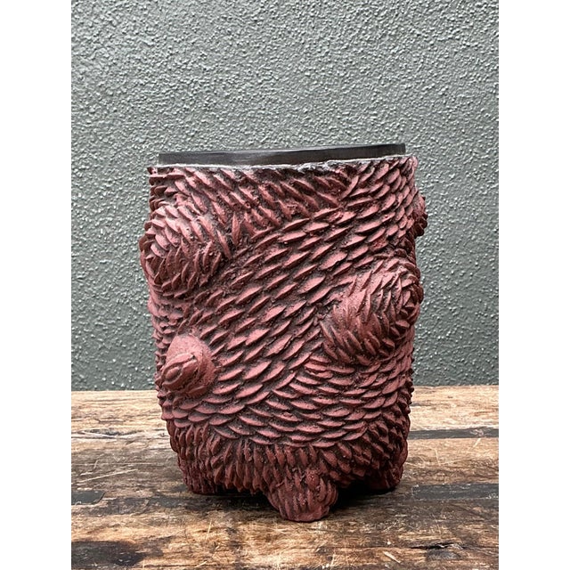 Vintage Sculptural Ceramic Vase For Sale - Image 12 of 12