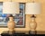 Pair of Port 68 Mark Abrams Cream Ceramic Urn Table Lamps With Linen Drum Shades For Sale - Image 9 of 18