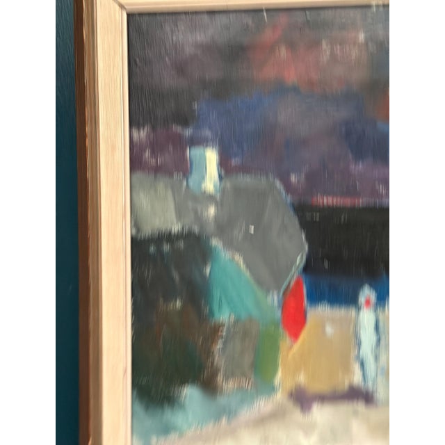 Arnold W. Pedersen, Promenad, 1960s, Oil Painting on Canvas, Framed For Sale - Image 7 of 17