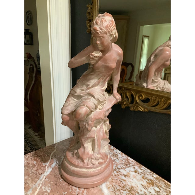 Late 20th Century Reproduction of Mathurin Moreau’s “La Source” – French Academic Classical Sculpture Great for Neoclassical, English & Grand Tour Decor. See Pics! For Sale - Image 5 of 12