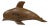 Vintage Coastal Hand Carved Burlwood Dolphin For Sale
