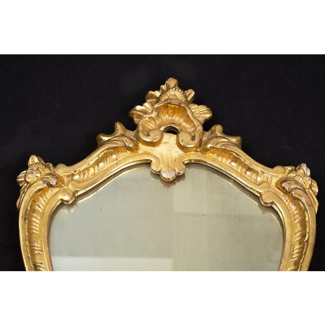 Antique 19th Century Shelves with Mirrors, Rome, Set of 4 For Sale - Image 3 of 4