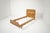 This vintage wooden single bed is a modern piece of Italian design typically dating back to the 1950s. It features clean...