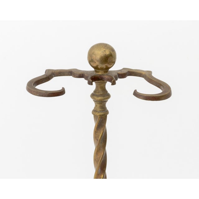 Victorian Style Brass Fireplace Tools Set, 5 Pieces For Sale In New York - Image 6 of 11