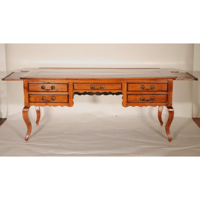Louis XV Provincial Fruitwood Desk For Sale - Image 4 of 12