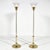 1970s 1970s Pair of Vetri Artistica Murano Glass and Brass Torchiers For Sale - Image 5 of 10