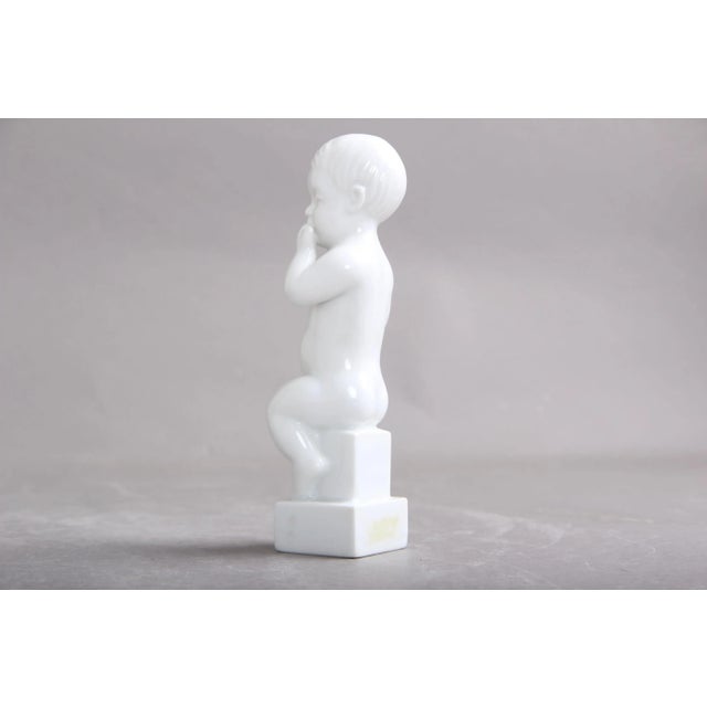 Bing & Grondahl No. 2230 and 2231 Figures in Blanc de Chine by Sv. Lindhart for Bing & Grondahl, 1970-1982, Set of 2 For Sale - Image 4 of 13