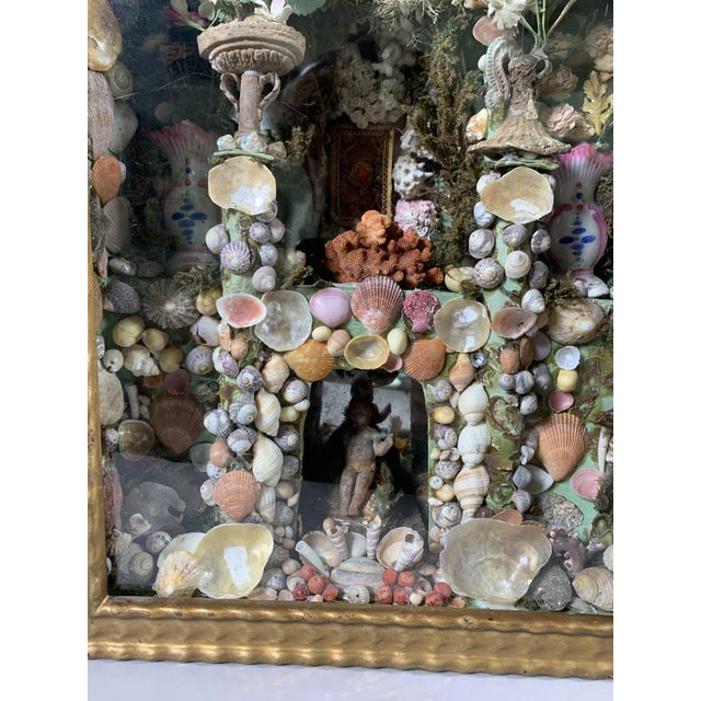 Diorama of a Nativity Scene Under Glass, 1700s For Sale - Image 4 of 8