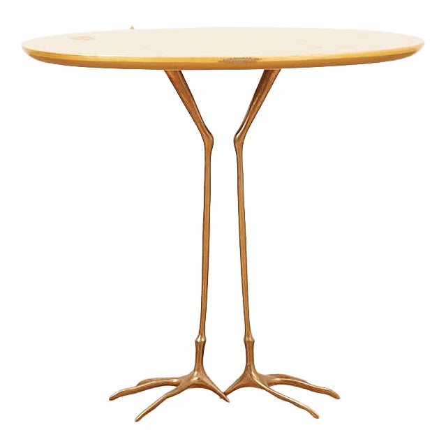 Side Table in Bronze by Meret Oppenheim for Gavina, 1939 For Sale