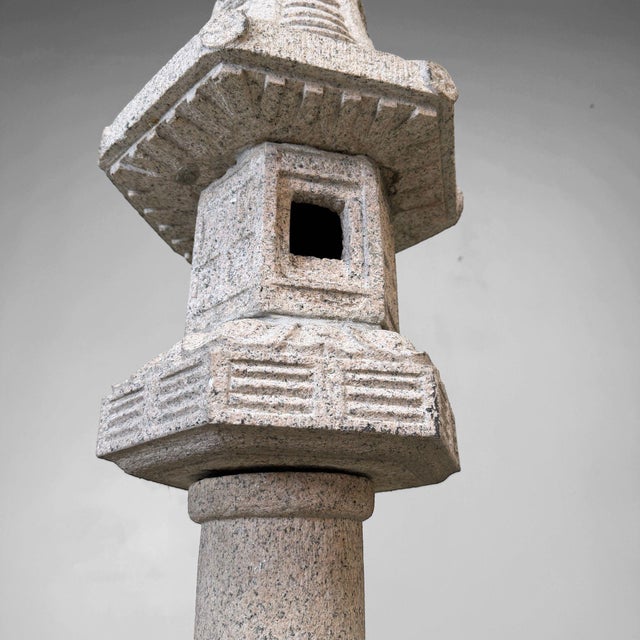 Granite Kasuga Garden Lantern, Japan, 1970s For Sale - Image 4 of 15
