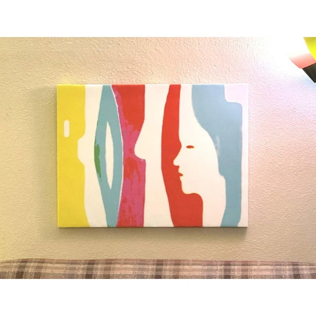 Abstract Giclée Modern Signed Print on Canvas "Dreaming of a Bright Tomorrow".................................................... For Sale - Image 3 of 12