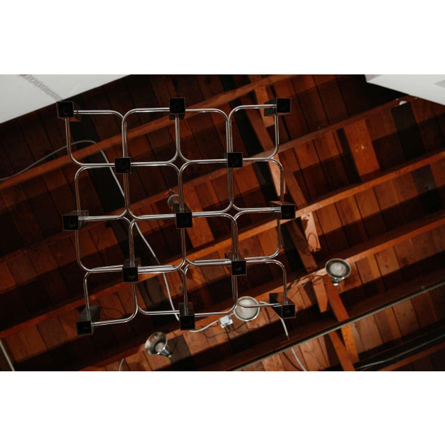 1970s Boulanger Chrome Chandelier For Sale In Los Angeles - Image 6 of 10