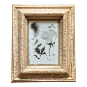 Contemporary Original Abstract Black Ink Painting