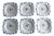 Swedish Scalloped Ceramic Side Plates by Allan Ebeling for Bo Fajans, 1930s, Set of 6 For Sale