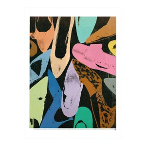 1999 Diamond Dust Shoes by Andy Warhol Vintage Fine Art Offset Lithography Print Poster 90s
