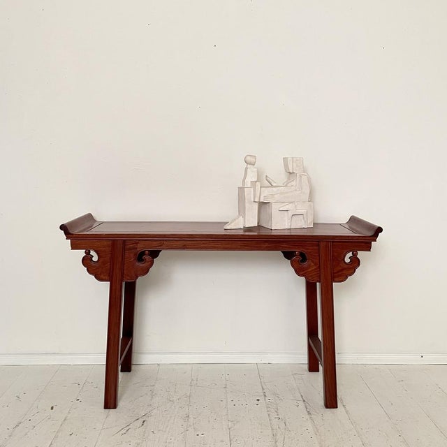 Chinese Console Table in Mahogany, 1940 For Sale - Image 6 of 18