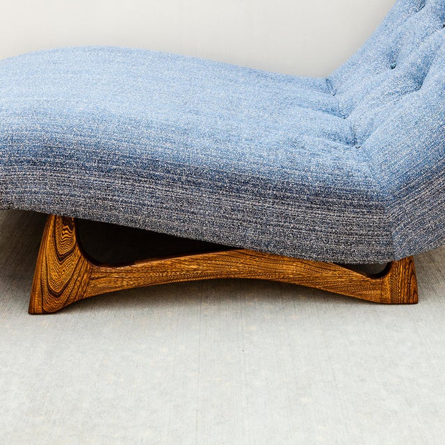 Restored 1960s Mid Century Modern Adrian Pearsall Wave Chaise Lounge, Attributed For Sale In Los Angeles - Image 6 of 11