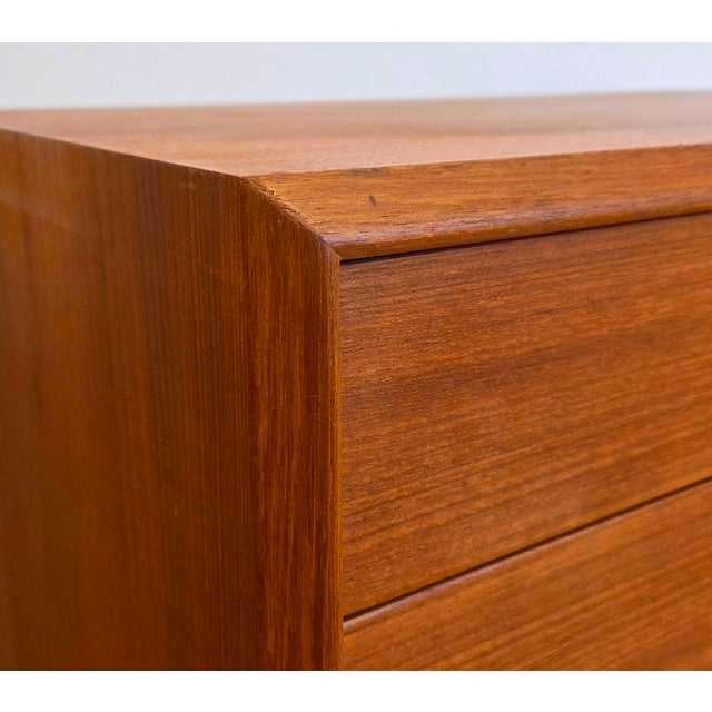 Brown Chest of Drawers by Kai Kristiansen for Vildbjerg Møbelfabrik, 1970s For Sale - Image 8 of 14