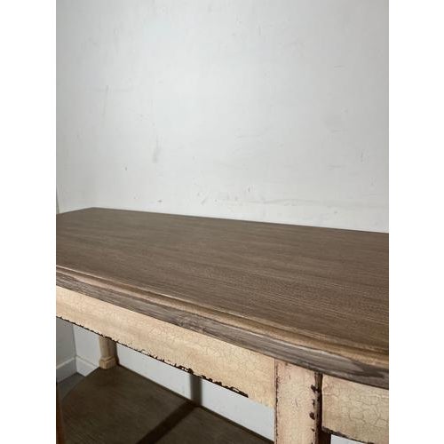 Vintage Half Moon Console Table For Sale - Image 5 of 6