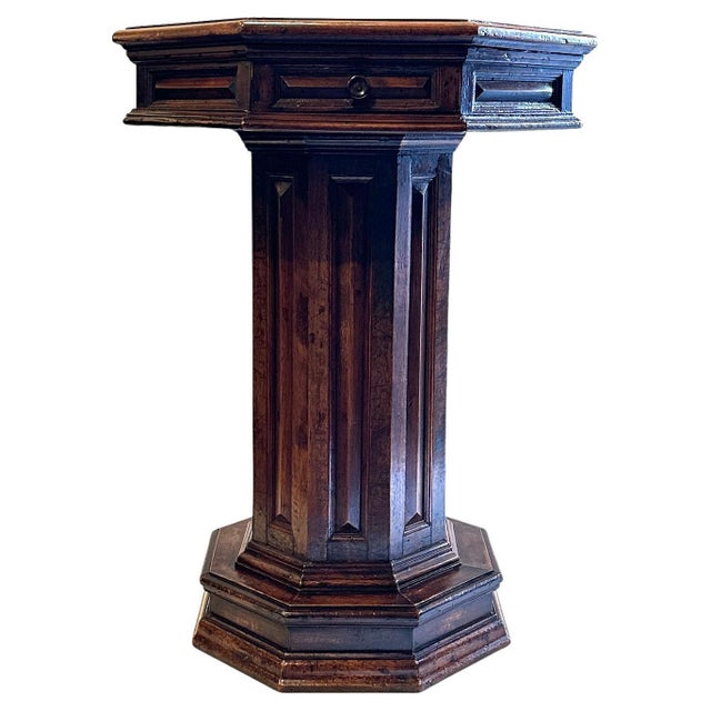 Traditional Renaissance Revival Tuscan Walnut Table For Sale - Image 3 of 6