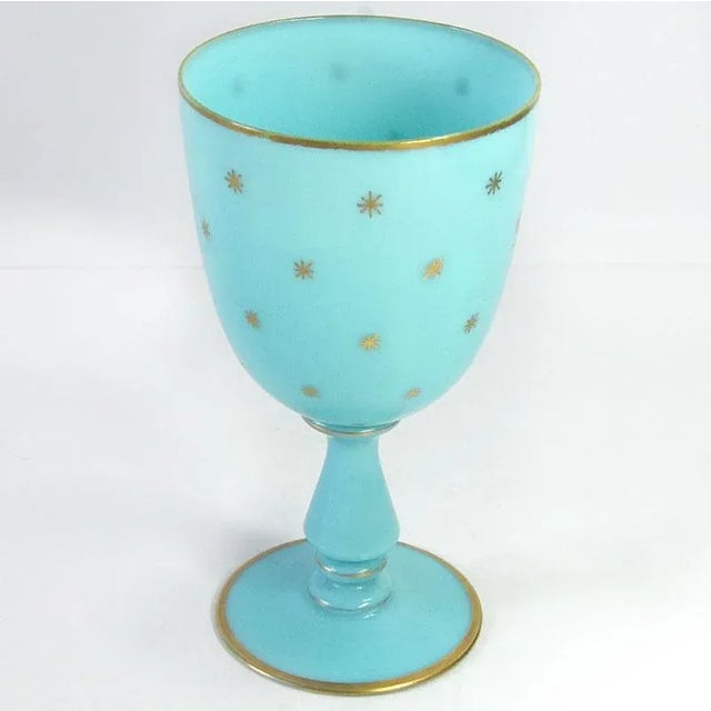 Opalin Glass Vallerysthal Vase, 1890s, in Very Good conditions. Designed 1890 to 1919 This piece has an attribution mark,...