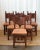1980s Brazilian Leather and Wood Dining Set - Table and 6 Chairs For Sale - Image 17 of 18