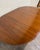 Vintage Neoclassical Regency Revival Walnut Pedestal Dining Table For Sale - Image 13 of 17