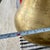 Metal Vintage Modern Brass Planter Catchpot Jardiniere Patina Studded Hammered 13”x12” For Sale - Image 7 of 12