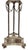 A large glass orb on an elegant Empire style silver plate footed tripod base. Crystal ball measures 8 inches in diameter....
