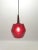 Mid-Century Glass and Teak Pendant Lamp, 1970s For Sale - Image 4 of 11