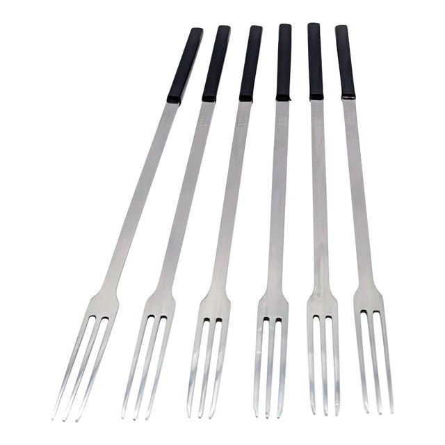 Vintage Swiss Fondue Forks, Set of 6 For Sale