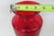 Hand Blown Ruby Red Tall Vase With Flared Opening and Clear Base 5084b For Sale - Image 11 of 11