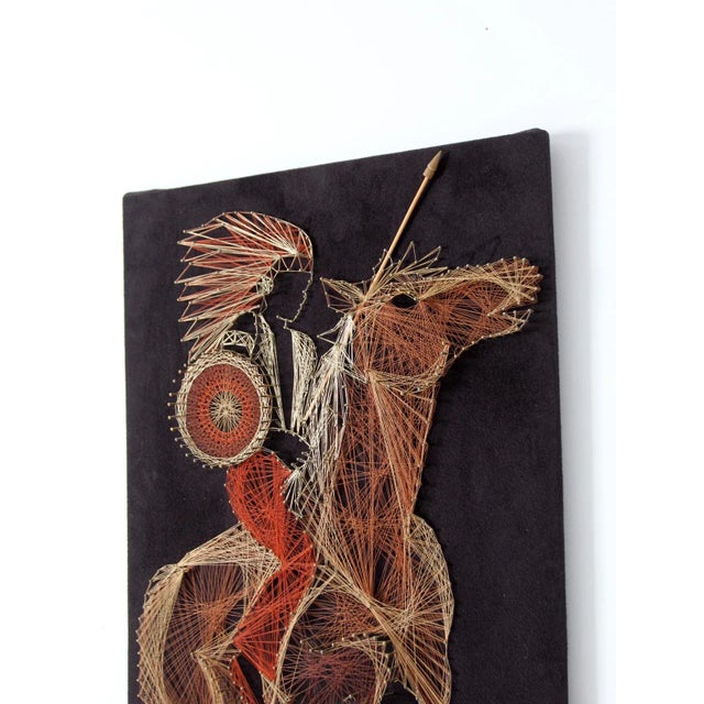 Mid 20th Century Vintage 70s String Art For Sale - Image 5 of 13