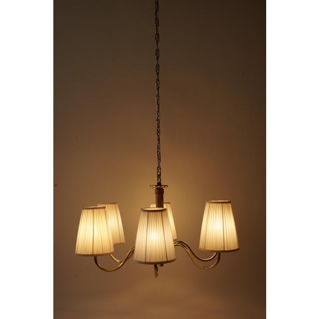 Vintage Chandelier in Brassard Wood by Oswald Haerdtl, 1933 For Sale - Image 16 of 18