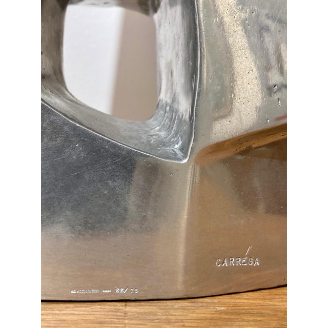 Nicolas Carréga, Confidence Sculpture, Cast Aluminum, 1970s For Sale - Image 6 of 10
