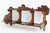 Antique Art Nouveau Ginko Wall Shelf in Walnut, France, 1900 For Sale - Image 6 of 16