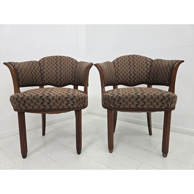 French Art Deco Armchairs in the style of Paul Follot, 1925, Set of 2 For Sale - Image 6 of 18