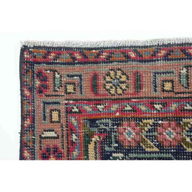 1970s Vintage Persian Handmade Wool 10x13 Red Area Rug For Sale - Image 9 of 11