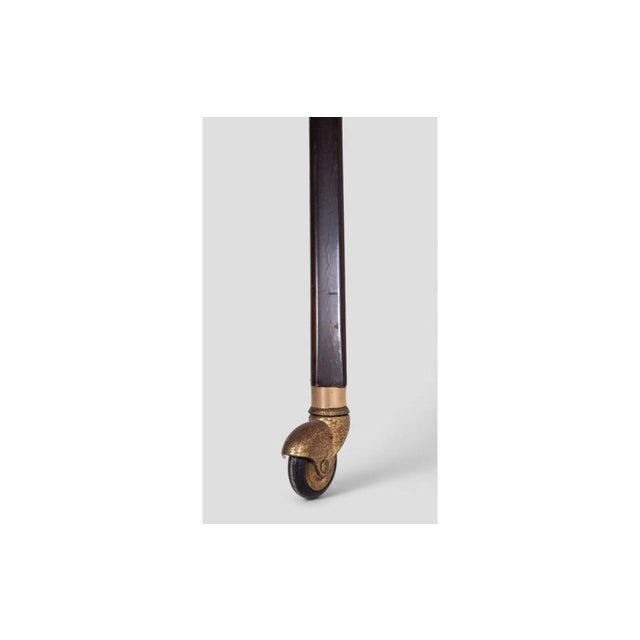 Vintage Serving Trolley with Glass Top For Sale - Image 9 of 10