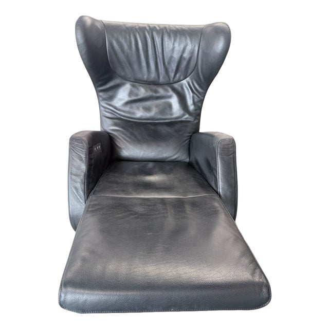 Black Leather Audioluce K99 Lounge Chair with Speakers from FSM, 2010s For Sale