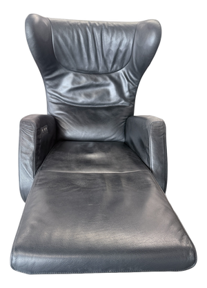 Black Leather Audioluce K99 Lounge Chair with Speakers from FSM, 2010s