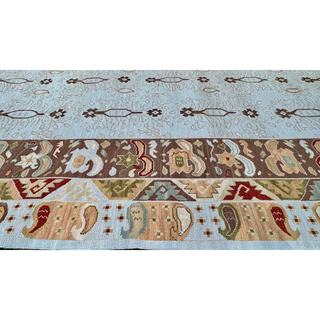 This wool rug is reversible. Expertly hand made. Easy to clean and maintain. Being offered as part of our inventory...