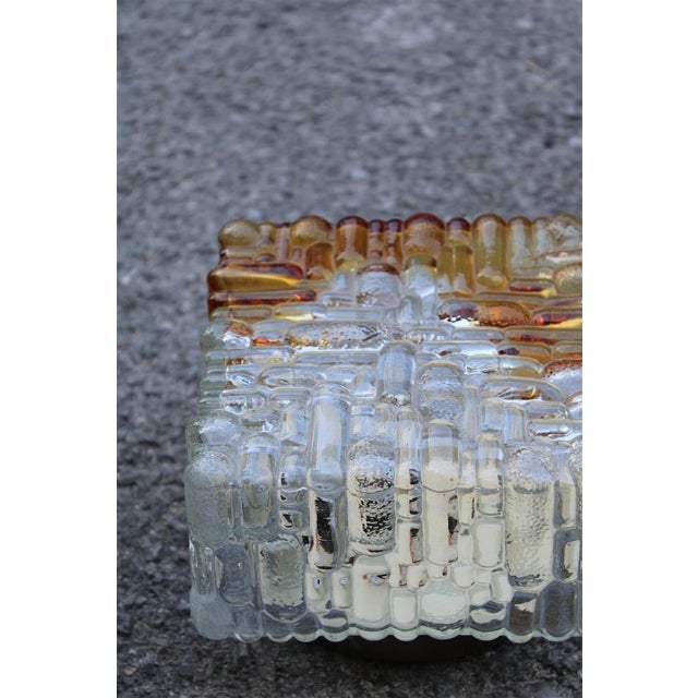 Square Ceiling or Wall Lights from Mazzega, Italy, 1970s, Set of 2 For Sale - Image 3 of 12